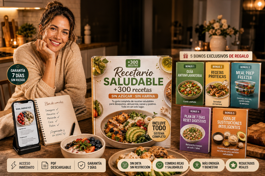 Recetas saludables + 5 bonus de regalo